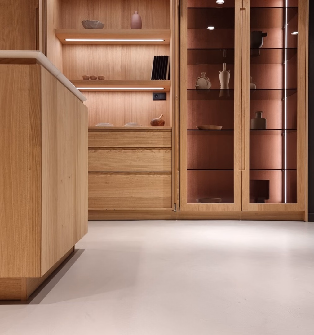 Cocina abierta del propio estudio ARGO en Tarragona, usada como espacio de muestra.