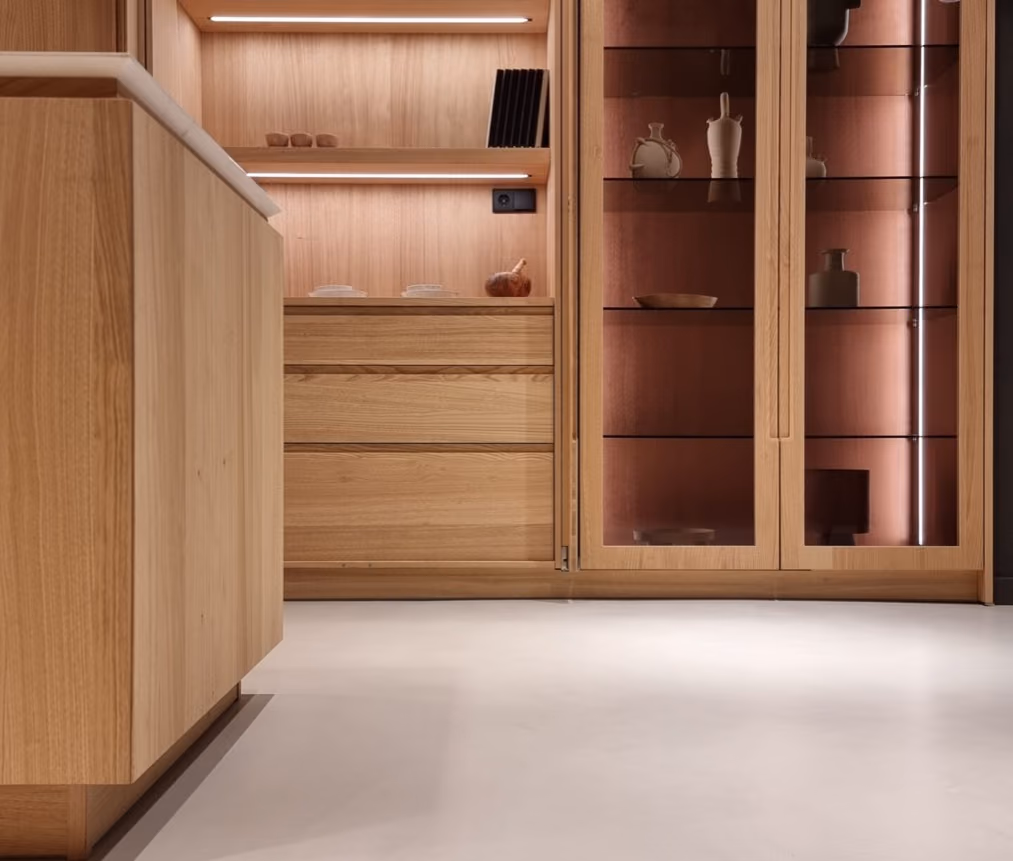 Cocina abierta del propio estudio ARGO en Tarragona, usada como espacio de muestra.