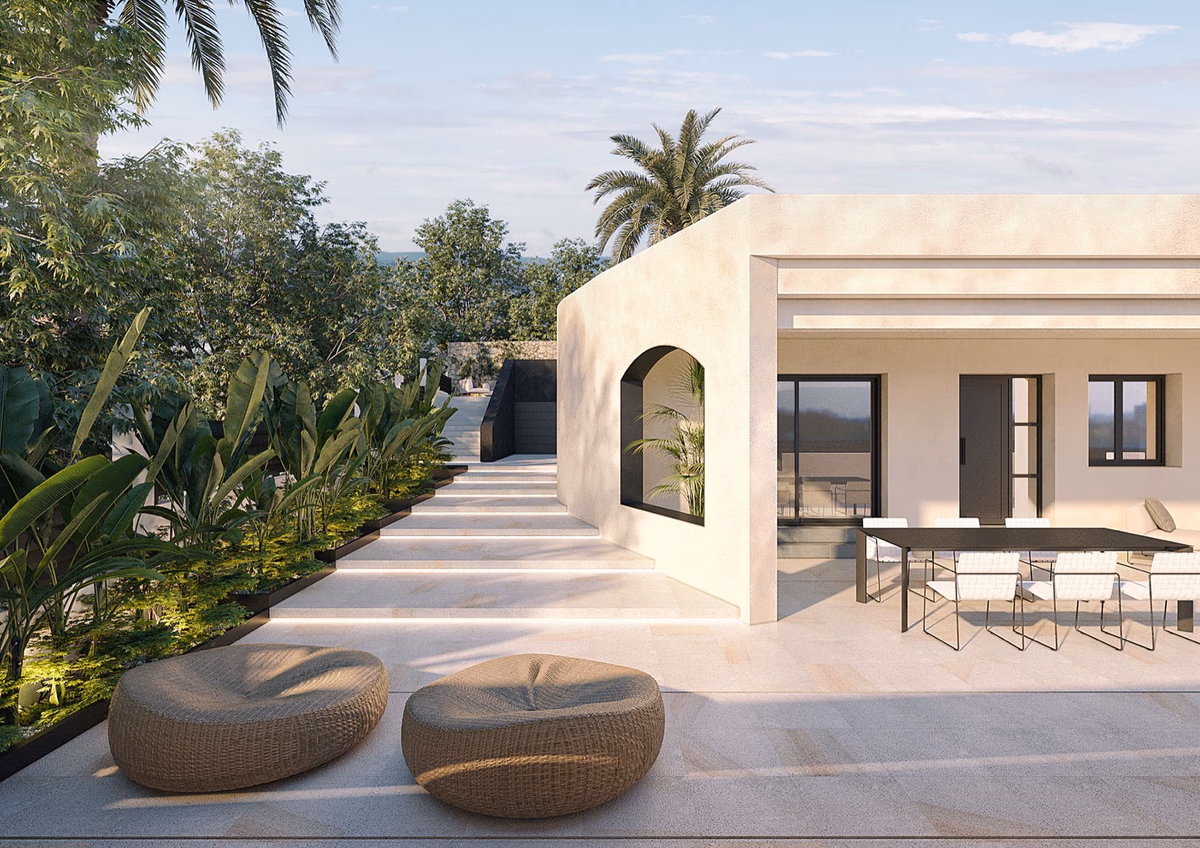 Proyecto residencial Berguedá integrado en el paisaje.